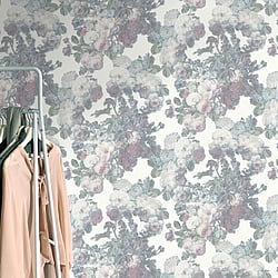 Galerie Wallcoverings Product Code 10153-01 - Elle Decoration Wallpaper Collection - Pink Green Colours - Floral Baroque Design