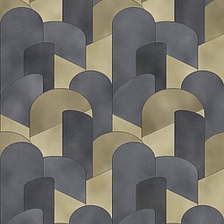 Galerie Wallcoverings Product Code 10155-15 - Elle Decoration Wallpaper Collection - Gold Black Colours - 3D Geometric Graphic Design