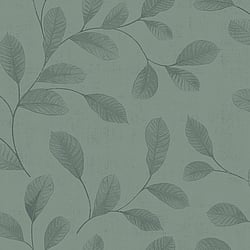 Galerie Wallcoverings Product Code 12017 - Design Wallpaper Collection - Teal Colours - Leaves Design
