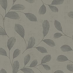 Galerie Wallcoverings Product Code 12018 - Design Wallpaper Collection - Grey Colours - Leaves Design