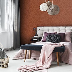 Galerie Wallcoverings Product Code 12024 - Design Wallpaper Collection - Orange Dark Orange Colours - Petal Design