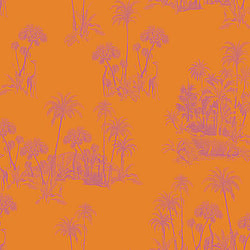 Galerie Wallcoverings Product Code 12602 - Ted Baker Fantasia Wallpaper Collection - Orange Pink Colours - Laurel Design