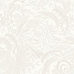 Galerie Wallcoverings Product Code 12612 - Ted Baker Fantasia Wallpaper Collection - White Taupe Colours - Eastern Tide Design