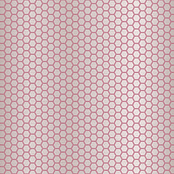 Galerie Wallcoverings Product Code 12630 - Ted Baker Fantasia Wallpaper Collection - Metallic Pink Colours - Hexie Design