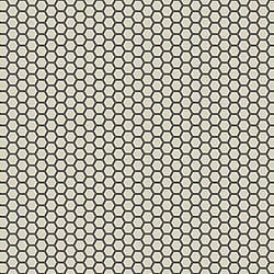 Galerie Wallcoverings Product Code 12634 - Ted Baker Fantasia Wallpaper Collection - Cream Black Colours - Hexie Design