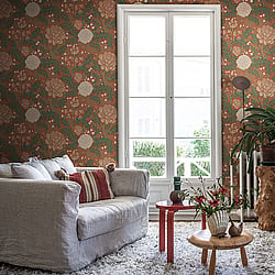 Galerie Wallcoverings Product Code 14004 - Ekbacka Wallpaper Collection - Terracotta Colours - Camille Design