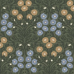 Galerie Wallcoverings Product Code 14019 - Ekbacka Wallpaper Collection - Green Colours - Bellis Design
