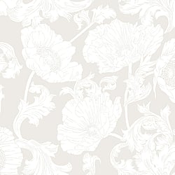 Galerie Wallcoverings Product Code 14022 - Ekbacka Wallpaper Collection - White Colours - Papaver Design