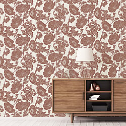 Galerie Wallcoverings Product Code 14024 - Ekbacka Wallpaper Collection - Red White Colours - Papaver Design