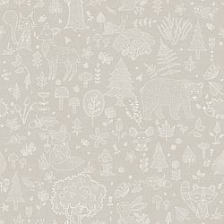 Galerie Wallcoverings Product Code 14807 - Little Explorers 2 Wallpaper Collection - Silver Grey Colours - Bring your children's walls to life with this cute, fun and quirky forest kingdom wallpaper by Galerie. Featuring an array of cute animals including snails, bears and bunnies, this washable wallprint gives off a harmonious vibe and is perfect for using in nurseries, toddlers and kids bedrooms or even as a print for anyone with a youthful outlook on life! Design