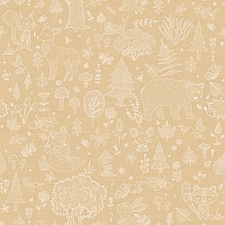 Galerie Wallcoverings Product Code 14808 - Little Explorers 2 Wallpaper Collection - Yellow Colours - Bring your children's walls to life with this cute, fun and quirky forest kingdom wallpaper by Galerie. Featuring an array of cute animals including snails, bears and bunnies, this washable wallprint gives off a harmonious vibe and is perfect for using in nurseries, toddlers and kids bedrooms or even as a print for anyone with a youthful outlook on life! Design