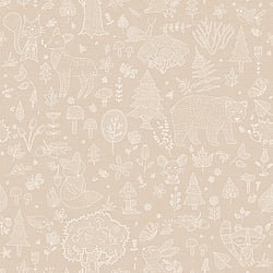 Galerie Wallcoverings Product Code 14809 - Little Explorers 2 Wallpaper Collection - Beige Colours - Bring your children's walls to life with this cute, fun and quirky forest kingdom wallpaper by Galerie. Featuring an array of cute animals including snails, bears and bunnies, this washable wallprint gives off a harmonious vibe and is perfect for using in nurseries, toddlers and kids bedrooms or even as a print for anyone with a youthful outlook on life! Design