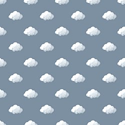Galerie Wallcoverings Product Code 14833 - Little Explorers 2 Wallpaper Collection - Blue Colours - The classic cloud design, now in three heavenly colours! Sure to help your little one drift off into a peaceful slumber.. Design