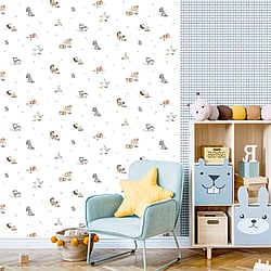 Galerie Wallcoverings Product Code 14846 - Little Explorers 2 Wallpaper Collection - Heavenly Colours - Our Two Tone Gingham wallpaper takes this traditional pattern to a modern place with its muted colourways. Give your cute nursery, bedroom, kitsch kitchen or cosy living room a wallpaper update with this contemporary take on classic gingham. Two Tone Gingham is a repeat pattern wallpaper, meaning you can place it on a single feature wall, or continue it across as many walls as you like. Whether you wrap your space up in playful gingham or keep it to a small pop of pattern is up to you! Design