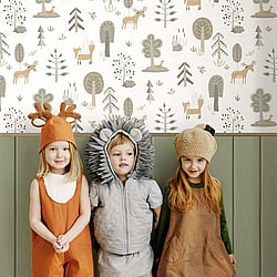 Galerie Wallcoverings Product Code 14875 - Little Explorers 2 Wallpaper Collection - Green Colours - This fantastic faux-effect wood tongue and groove style wallpaper is perfect for creating a stylish faux effect on your walls. This high quality print features painted-effect wooden panels and has a light grain pattern to match the grain of the wood. This paper can be hung throughout a room, below a dado rail, on a chimney breast or in an alcove. It's also ideal for a kitchen, garden room, office or hallway. Sure to add some style to your home! Design