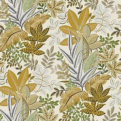 Galerie Wallcoverings Product Code 18507 - Into The Wild Wallpaper Collection - Yellow Colours - Foliage Design
