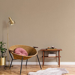 Galerie Wallcoverings Product Code 18511 - Into The Wild Wallpaper Collection - Beige Colours - Geo Hex Design