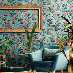 Galerie Wallcoverings Product Code 18523 - Into The Wild Wallpaper Collection - Blue Colours - Into the Wild Design