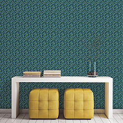 Galerie Wallcoverings Product Code 18535 - Into The Wild Wallpaper Collection - Green Colours - Leopard Print Design