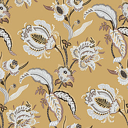 Galerie Wallcoverings Product Code 18552 - Into The Wild Wallpaper Collection - Yellow Colours - Abstract Floral Design