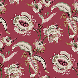 Galerie Wallcoverings Product Code 18554 - Into The Wild Wallpaper Collection - Red Colours - Abstract Floral Design