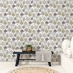 Galerie Wallcoverings Product Code 18557 - Into The Wild Wallpaper Collection - Yellow Colours - Alberi Trees Design