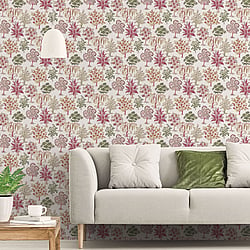 Galerie Wallcoverings Product Code 18558 - Into The Wild Wallpaper Collection - Red Colours - Alberi Trees Design