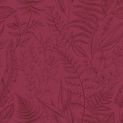 Galerie Wallcoverings Product Code 18564 - Into The Wild Wallpaper Collection - Red Colours - Botanical Design
