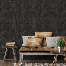 Galerie Wallcoverings Product Code 18589 - Into The Wild Wallpaper Collection - Black Colours - Textured Plain Design
