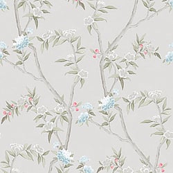Galerie Wallcoverings Product Code 1900-2 - Spring Blossom Wallpaper Collection - Grey Colours - CHINOISERIE Design
