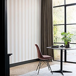 Galerie Wallcoverings Product Code 200234 - Venise Wallpaper Collection - Dark Beige Colours - Stripe Design