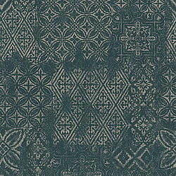Galerie Wallcoverings Product Code 200261 - Venise Wallpaper Collection - Dark Green Colours - Traditional Patchwork Design