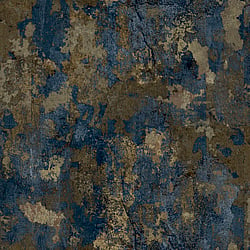 Galerie Wallcoverings Product Code 21176 - Italian Textures 3 Wallpaper Collection - Blue, Gold Colours - A trendy, textured wallpaper shown here in blue and gold. This interesting wallcovering is a sleek and sophisticated design giving a soft mottled effect of light light and dark blue tones, subtly highlighted with streaks of gold. This wallpaper is a great choice to compliment your decor or would look great on all four walls. Design