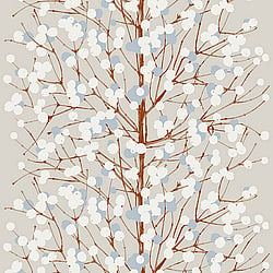 Galerie Wallcoverings Product Code 23375 - Marimekko 5 Wallpaper Collection - Grey Beige Blue Brown White Colours - Marimekko Lumimarja Design