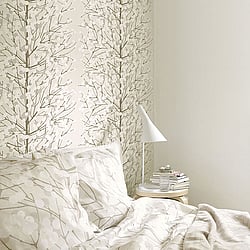 Galerie Wallcoverings Product Code 23376 - Marimekko 5 Wallpaper Collection - Grey Beige Colours - Marimekko Lumimarja Design