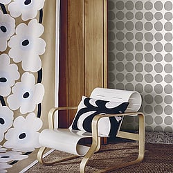 Galerie Wallcoverings Product Code 23380 - Marimekko 5 Wallpaper Collection - Grey White Colours - Marimekko Pienet Kivet Design