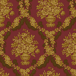 Galerie Wallcoverings Product Code 23628 - Italian Classics 4 Wallpaper Collection - Red Gold Colours - Floral Damask Design
