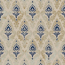 Galerie Wallcoverings Product Code 23639 - Italian Classics 4 Wallpaper Collection - Blue Gold Colours - Damasco Design