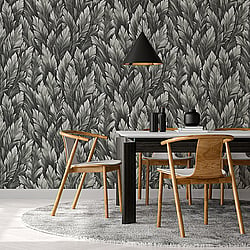 Galerie Wallcoverings Product Code 26710 - Tropical Wallpaper Collection - Blackberry Colours - Samoa Design