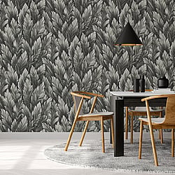 Galerie Wallcoverings Product Code 26710 - Tropical Wallpaper Collection - Blackberry Colours - Samoa Design