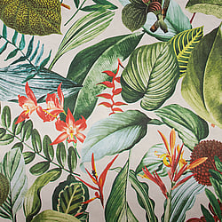 Galerie Wallcoverings Product Code 26740 - Tropical Wallpaper Collection - Avocado Colours - Kiribati Design