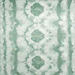 Galerie Wallcoverings Product Code 26787 - Crafted Wallpaper Collection - Green White Colours - Batik Design
