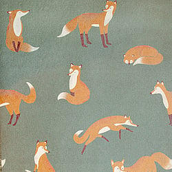 Galerie Wallcoverings Product Code 26841 - Great Kids Wallpaper Collection -  Friendly Foxes Design