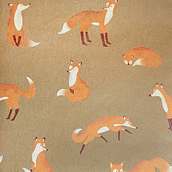 Galerie Wallcoverings Product Code 26842 - Great Kids Wallpaper Collection -  Friendly Foxes Design