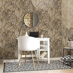 Galerie Wallcoverings Product Code 26937 - Julie Feels Home Wallpaper Collection -  Monstera Design
