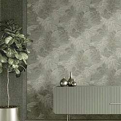 Galerie Wallcoverings Product Code 28815 - Italian Style Wallpaper Collection - Green Colours - PALMA THEMA Design