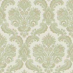 Galerie Wallcoverings Product Code 28825 - Italian Style Wallpaper Collection - Green Colours - DAMASCO CAIRO Design