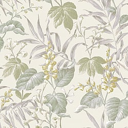 Galerie Wallcoverings Product Code 28855 - Italian Style Wallpaper Collection - Green Colours - FIORE THEMA Design