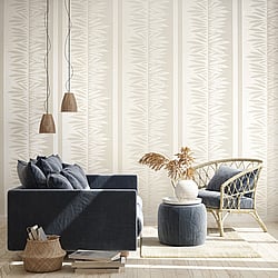 Galerie Wallcoverings Product Code 30021 - Slow Living Wallpaper Collection - Linen White Colours - Passion Linen White Design