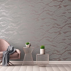 Galerie Wallcoverings Product Code 30025 - Slow Living Wallpaper Collection - Grey Lilac Pink Colours - Reflection Dusty Lilac Design